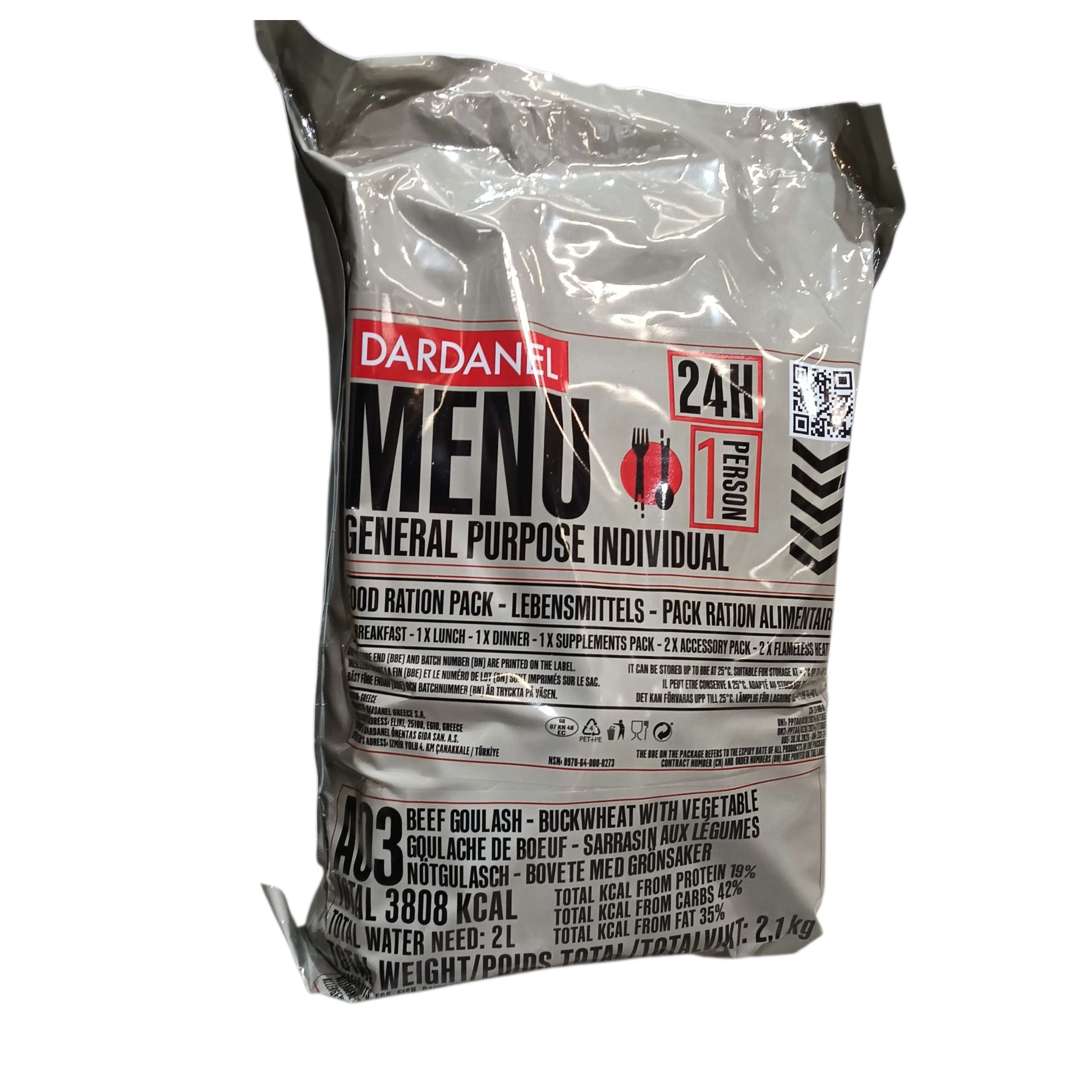 Ration militaire MRE Grecque