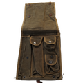 Porte-cartes Armée Française modèle 58 – époque guerre d’Algérie, toile et cuir authentique
