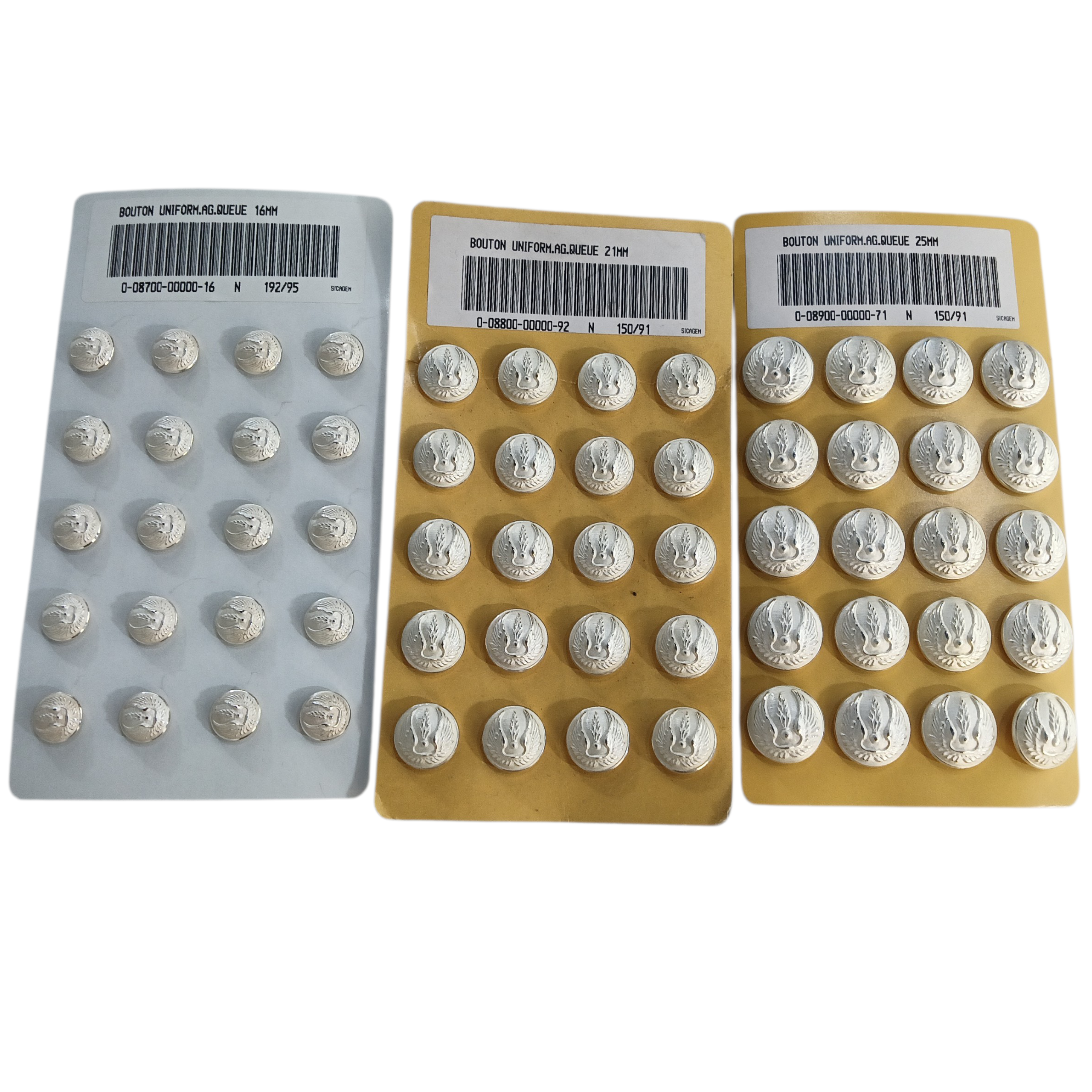 Lot de 20 boutons Gendarmerie de l'Air