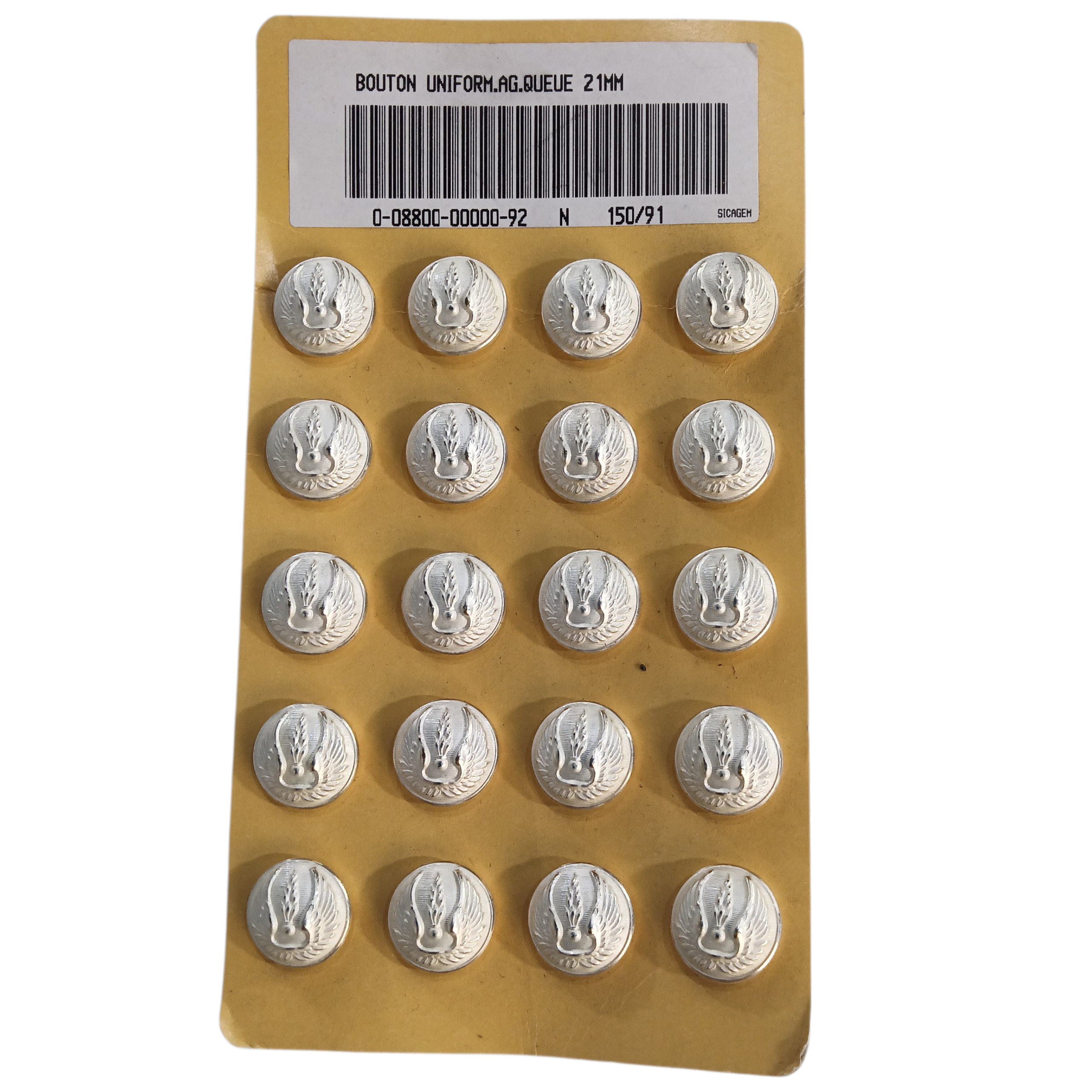 Lot de 20 boutons Gendarmerie de l'Air