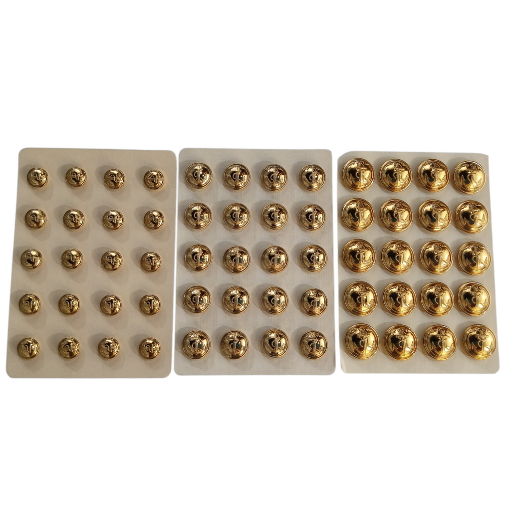 Lot de 20 boutons Troupes de Marine