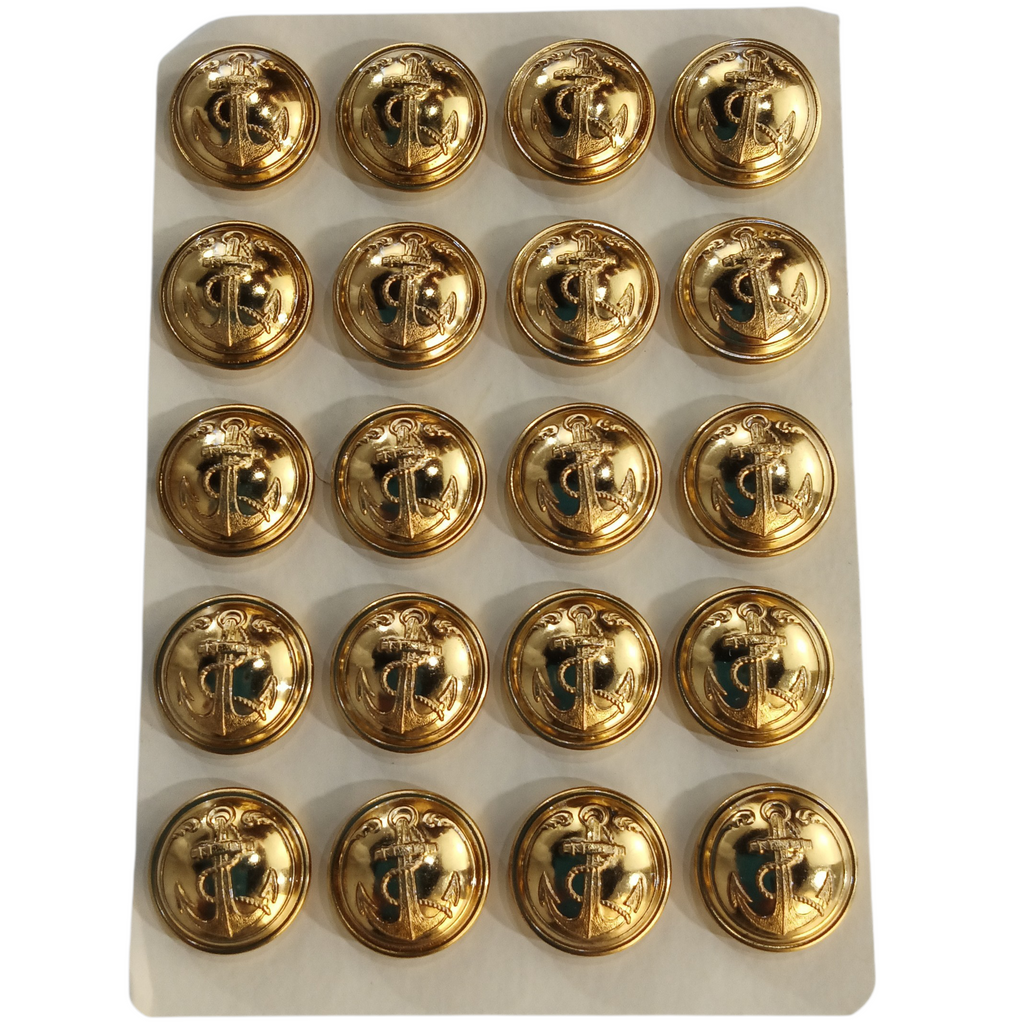 Lot de 20 boutons Troupes de Marine