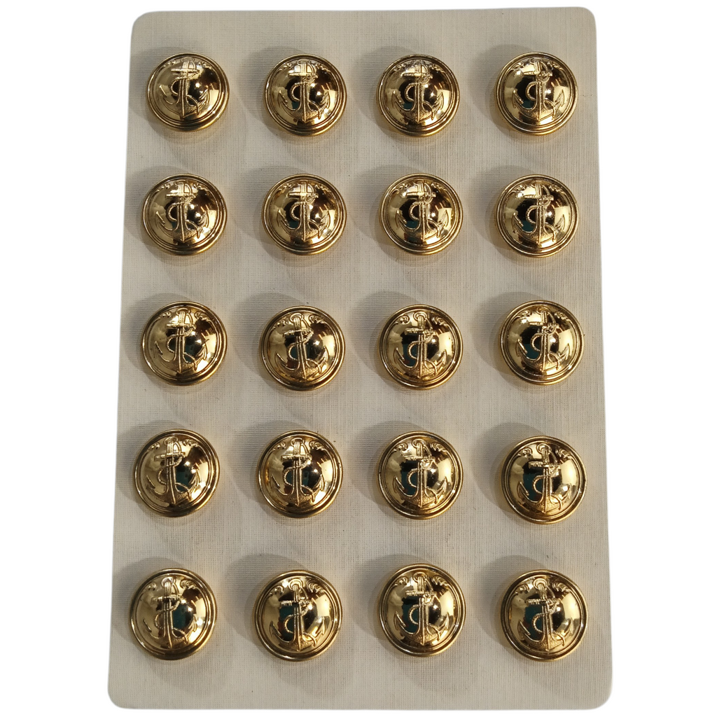 Lot de 20 boutons Troupes de Marine