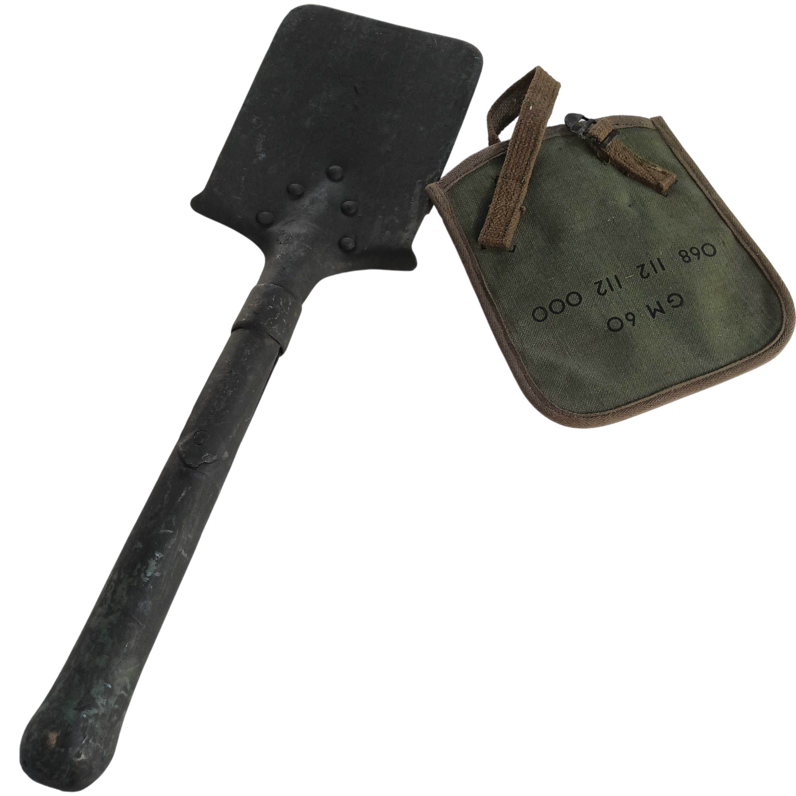 Pelle du Génie – Armée Française Années 60/70 (Surplus Original + Housse)