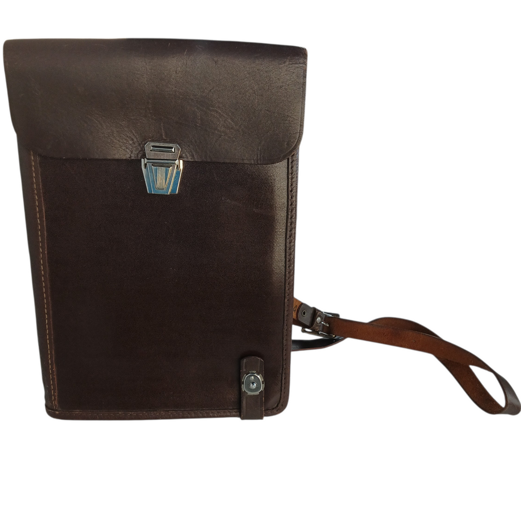 Sacoche porte-documents officier URSS – Cuir marron – 1987