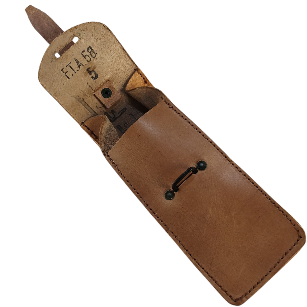 Pochette en cuir militaire – Étui de ceinture