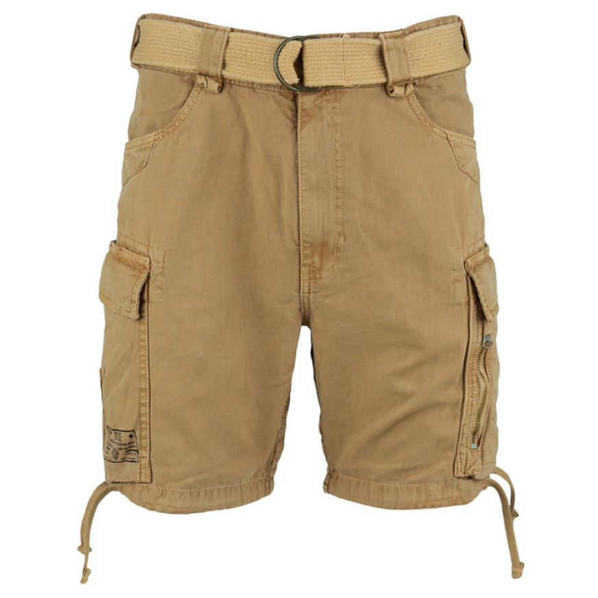 Short Cargo 100% Coton – 7 Poches | Randonnée & Outdoor (Sable)