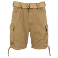 Short Cargo 100% Coton – 7 Poches | Randonnée & Outdoor (Sable)