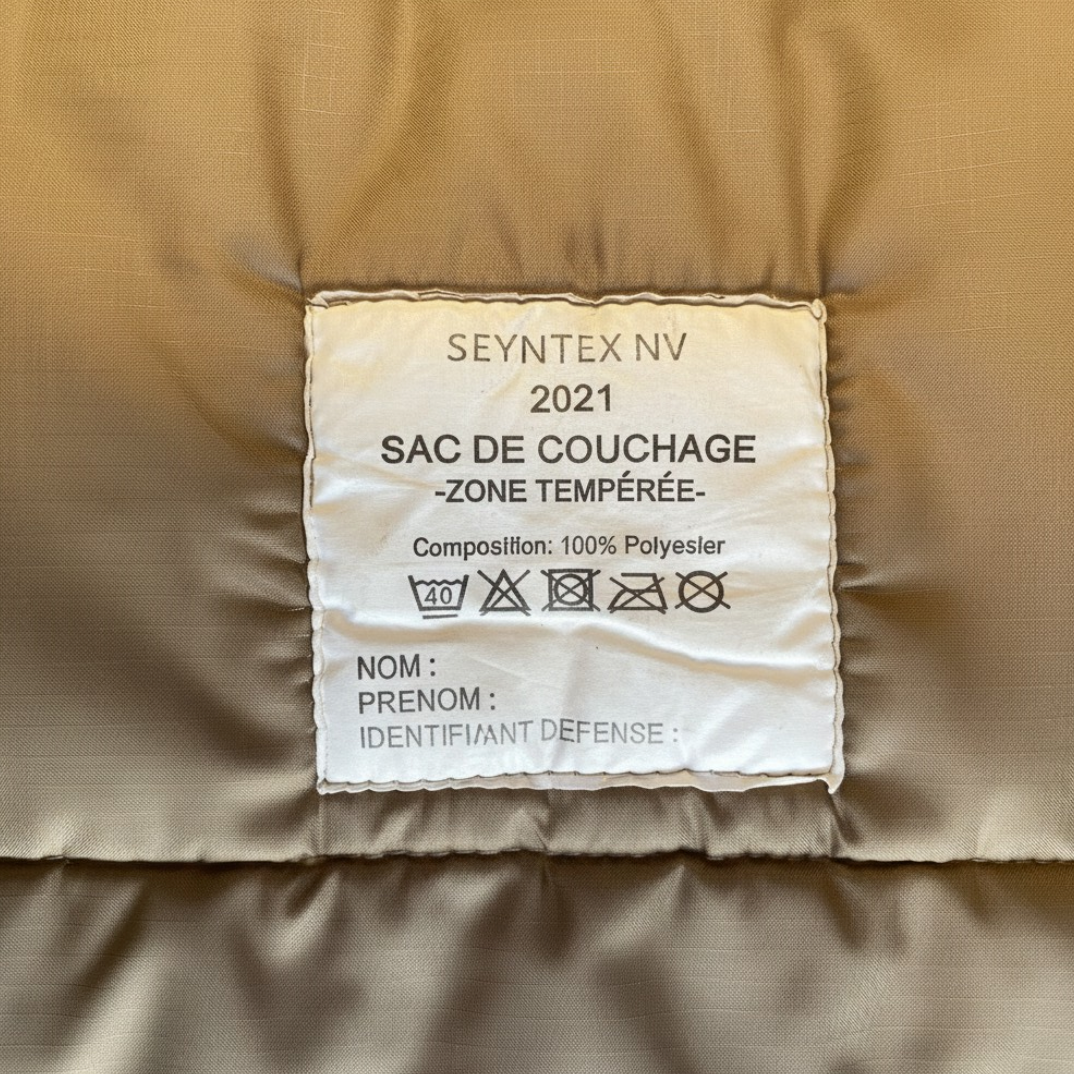Sac de couchage militaire tempéré SEYNTEX