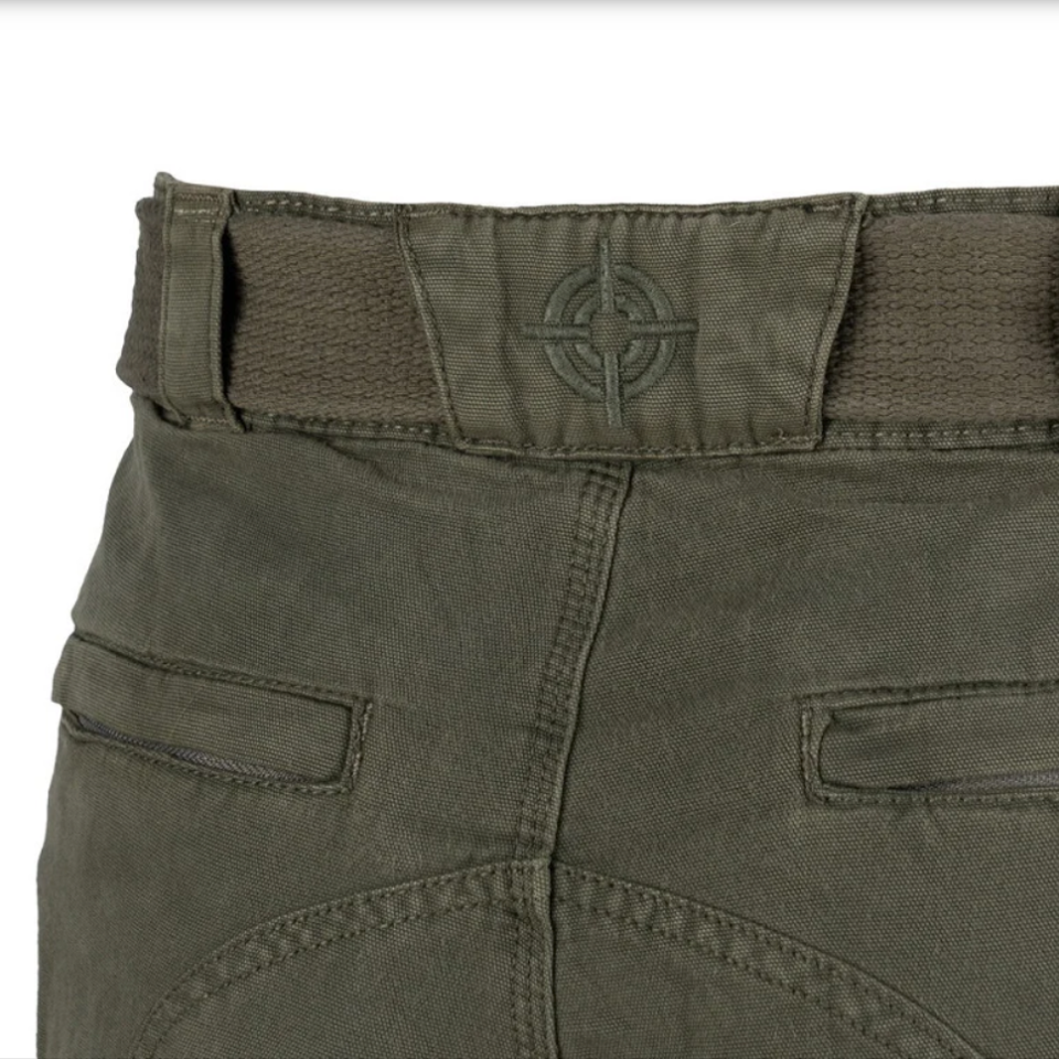 Short Cargo 100% Coton – 7 Poches | Randonnée & Outdoor (Vert)
