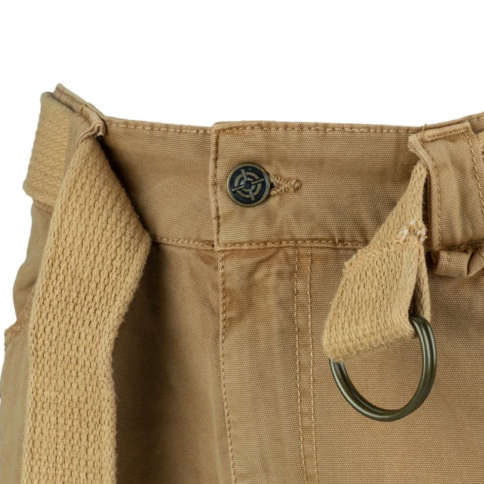 Short Cargo 100% Coton – 7 Poches | Randonnée & Outdoor (Sable)