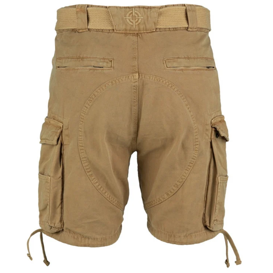 Short Cargo 100% Coton – 7 Poches | Randonnée & Outdoor (Sable)