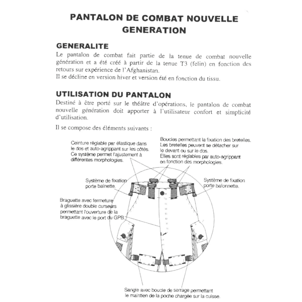 Pantalon de combat Félin T4 CCE Ripstop – Armée française