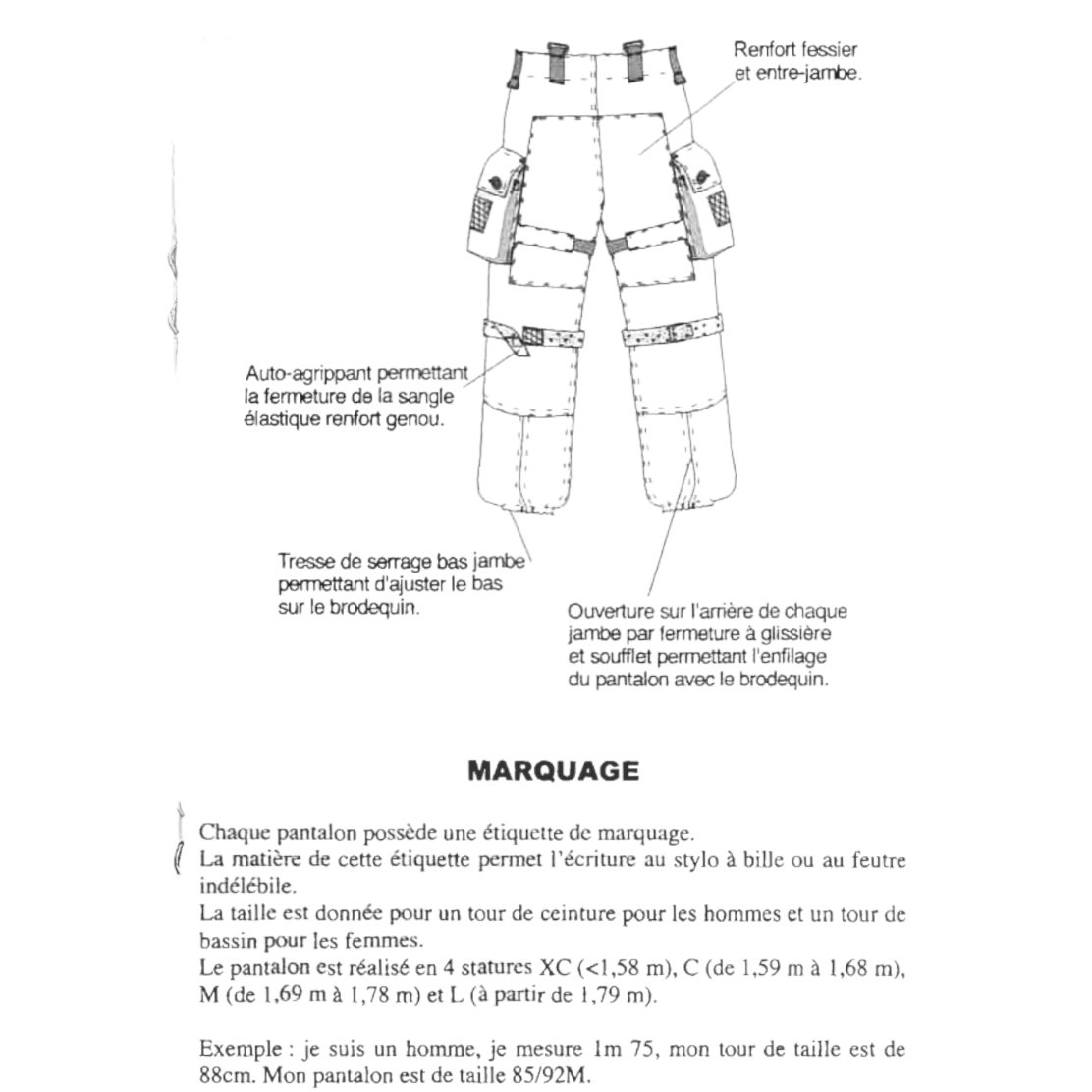 Pantalon treillis de combat CCE satin – Armée française