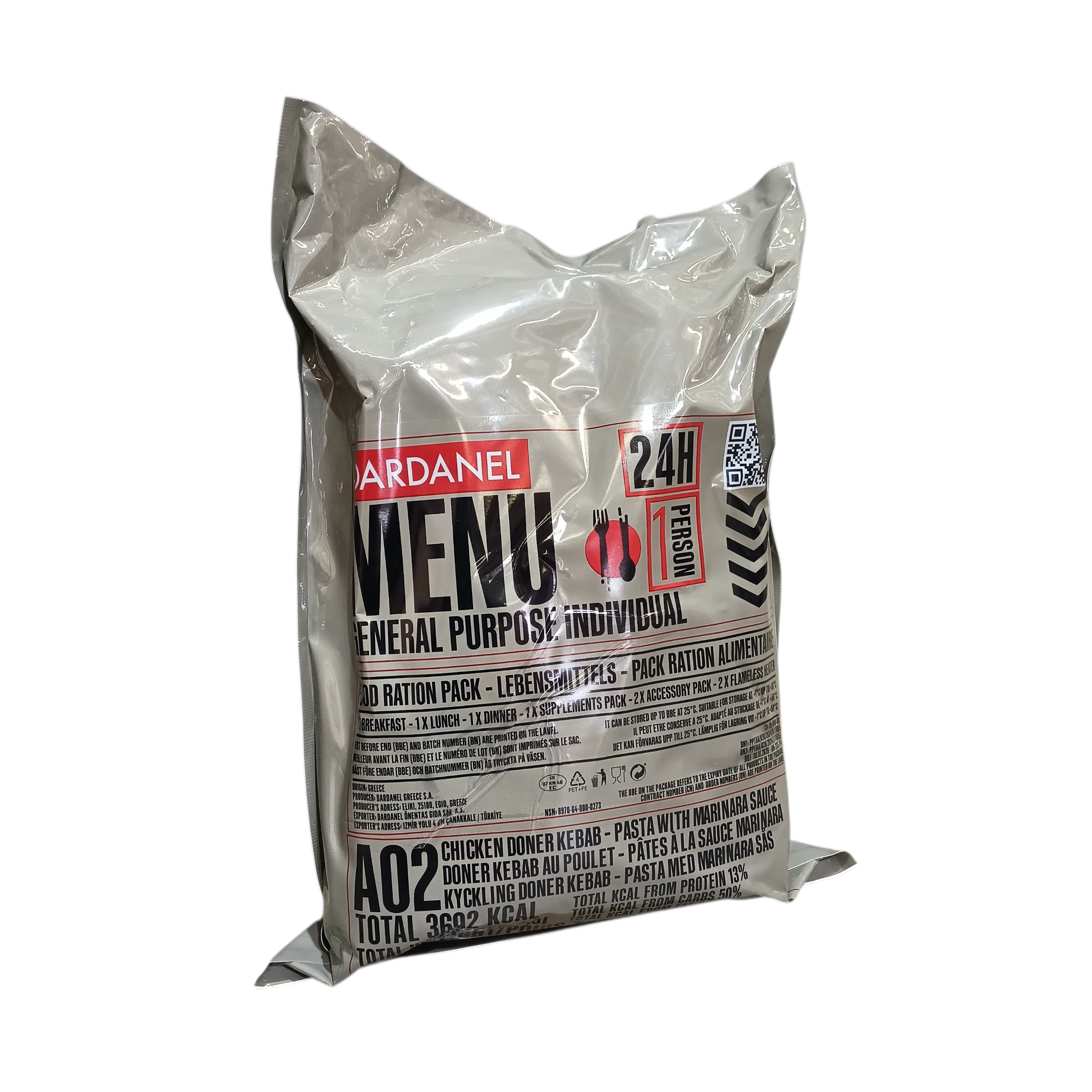 Ration militaire MRE Grecque