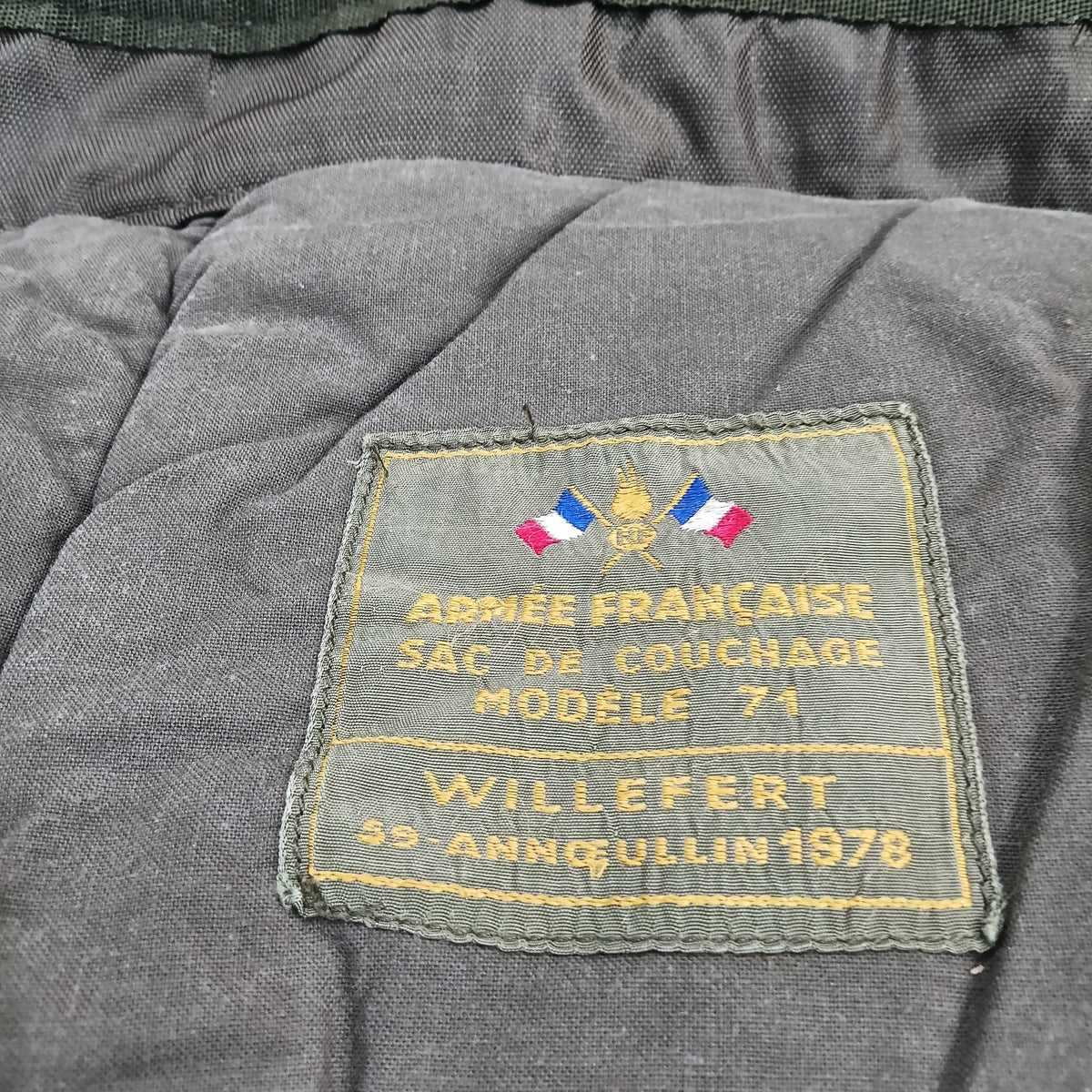 Sac de couchage militaire modèle 71