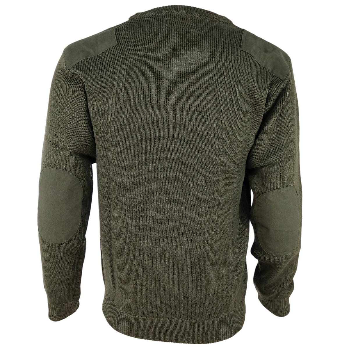 Pull commando kaki – Renforts aux coudes et aux épaules