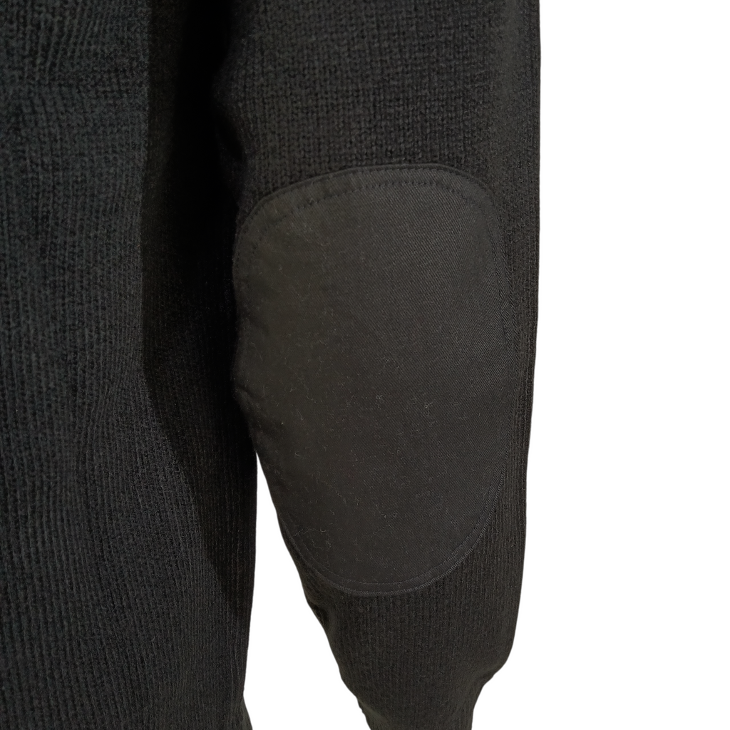 Pull commando noir – Renforts aux coudes et aux épaules