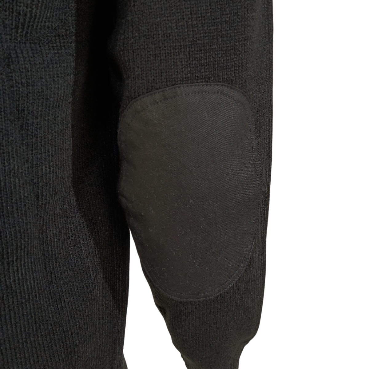 Pull commando noir – Renforts aux coudes et aux épaules