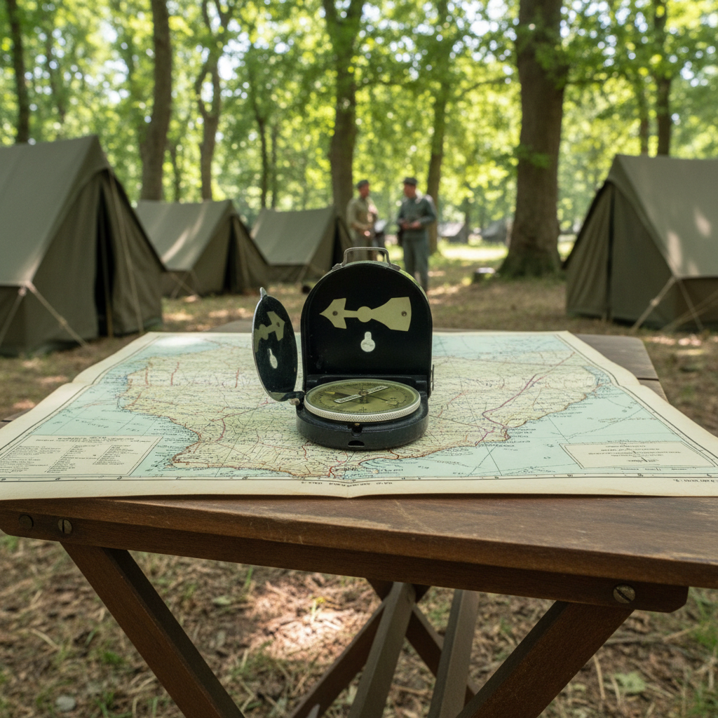 Boussole Bézard table d'état-major terrain