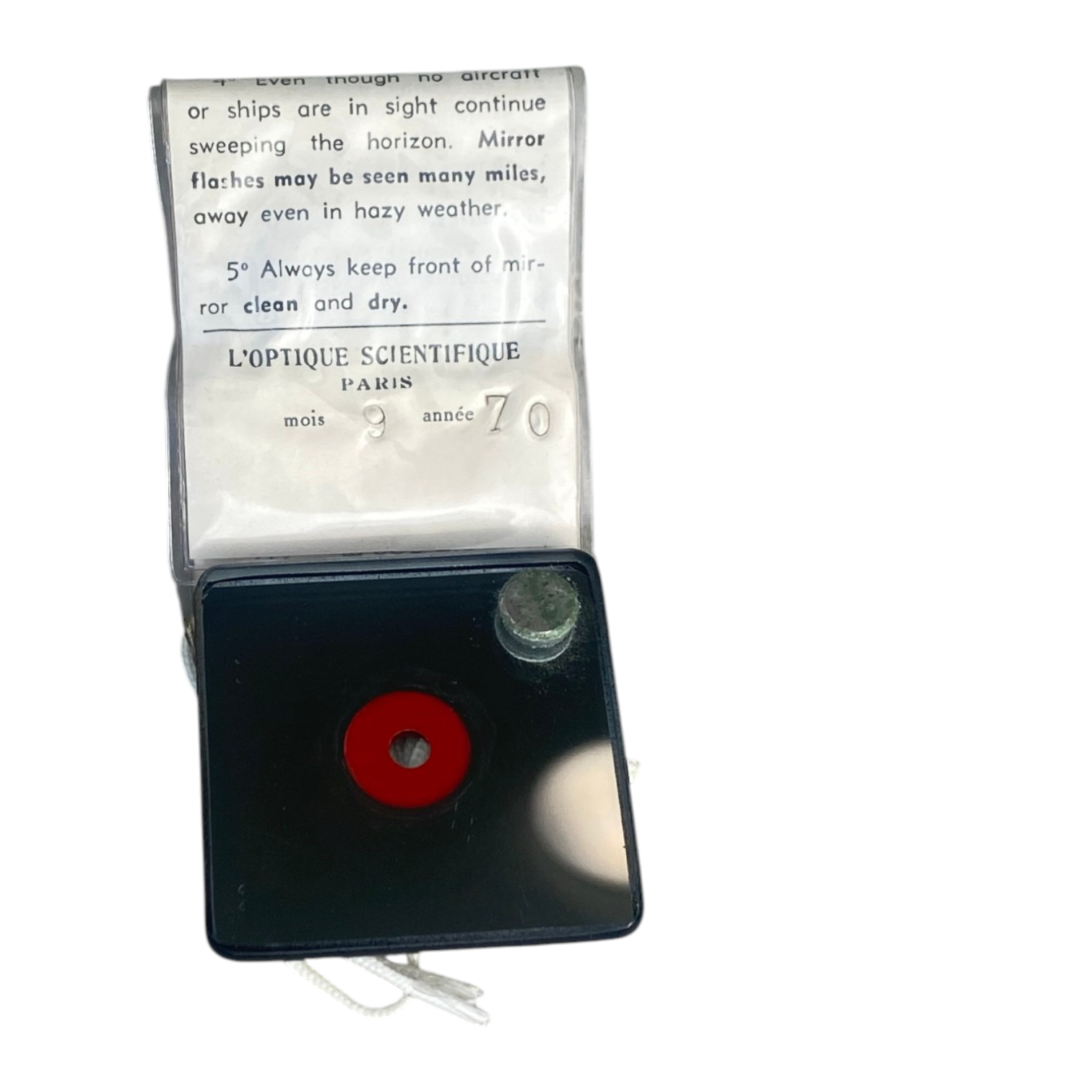 Miroir de signalisation SOS type 644 – Armée française