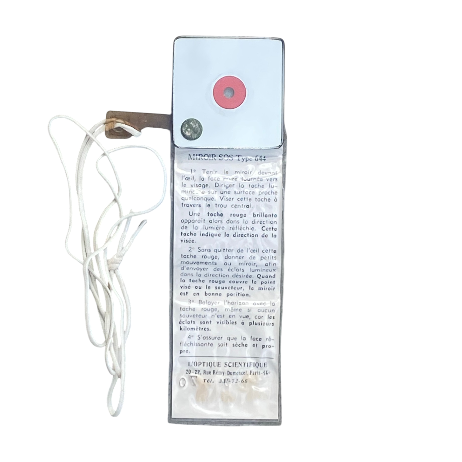 Miroir de signalisation SOS type 644 – Armée française