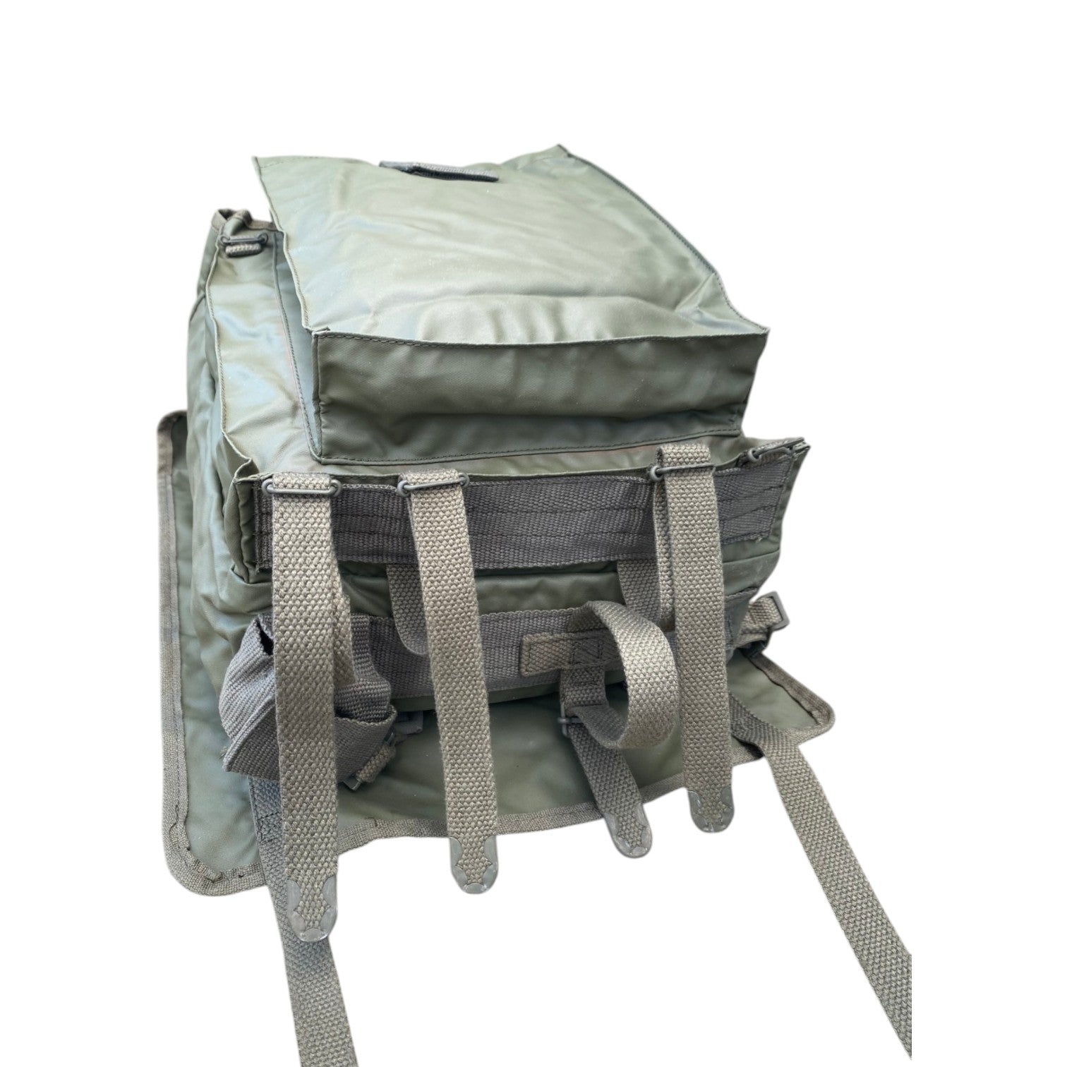 Sac à dos militaire vert Olive 20L imperméable avec sangles et poches frontales, style Musette F1 de l’armée française