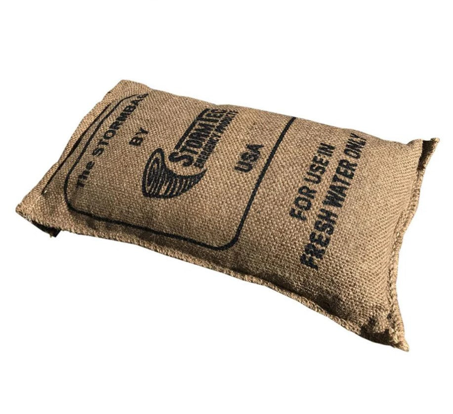Sac anti-inondation haute performance Stormbag en jute, compact et prêt à l’emploi pour absorption rapide des eaux.