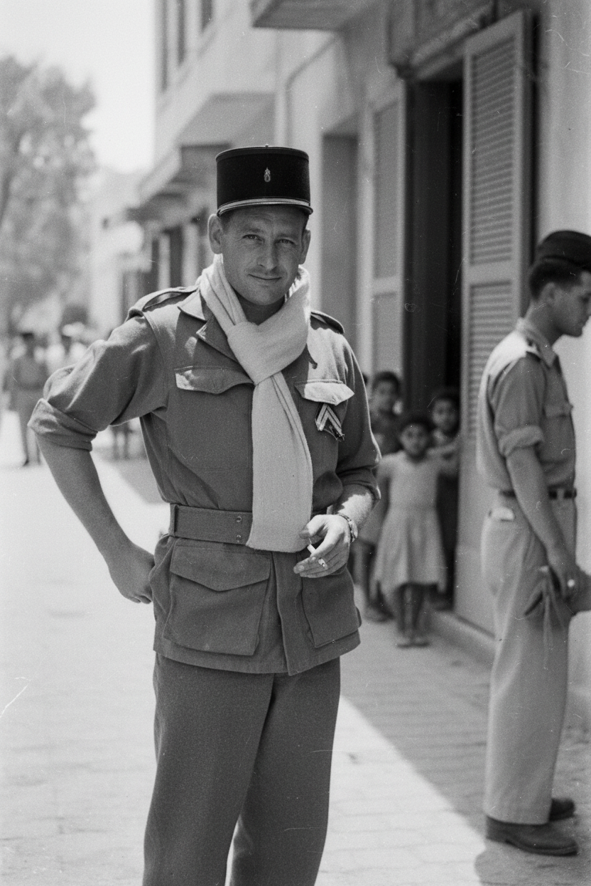 Soldat français M47 TTA style photo d'époque