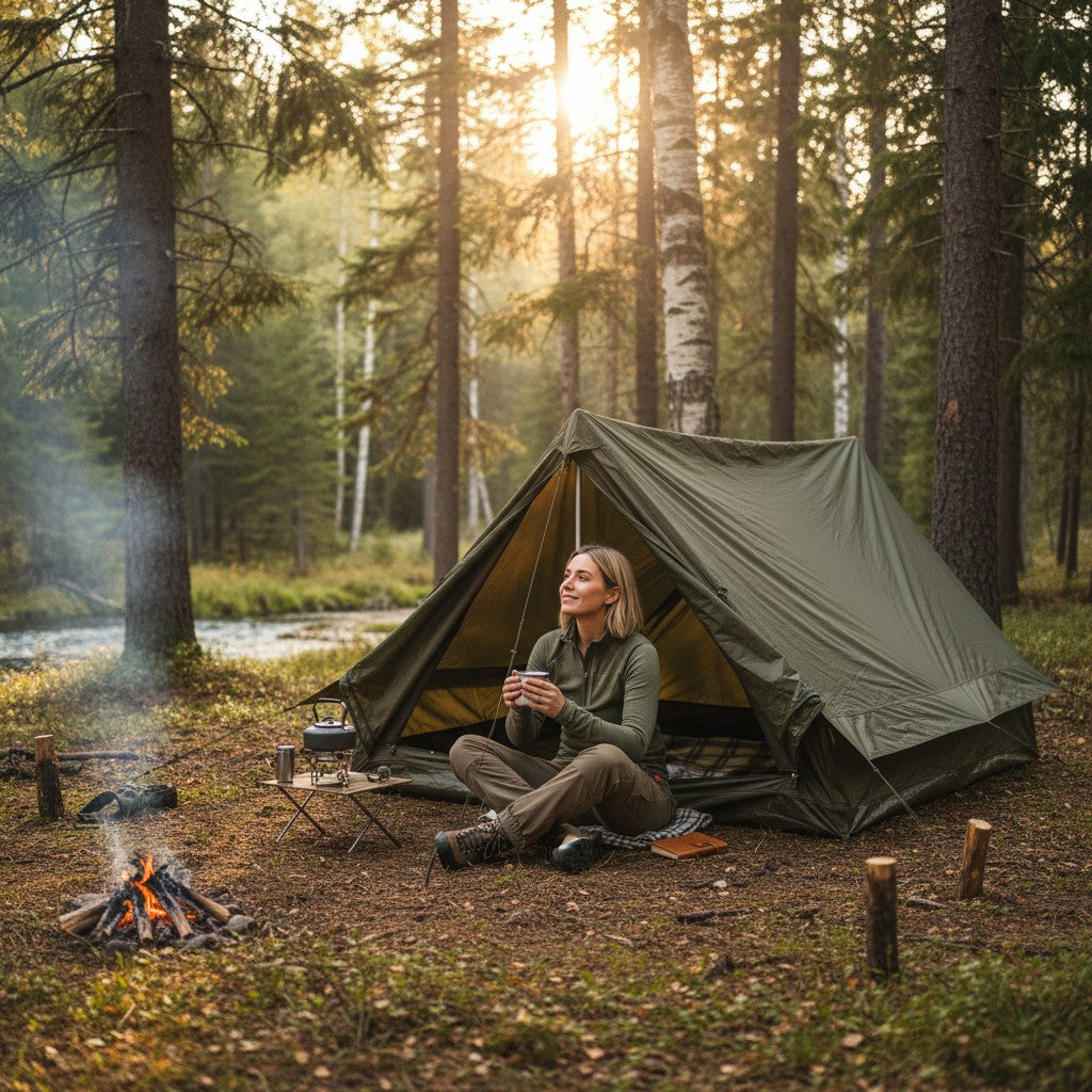 Tente F1 2 places occasion : camping et randonnée légère – TM Military Surplus