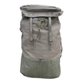 Sac à dos militaire F1 TM Military Surplus kaki en toile renforcée, fond PVC étanche, 60L/90L.