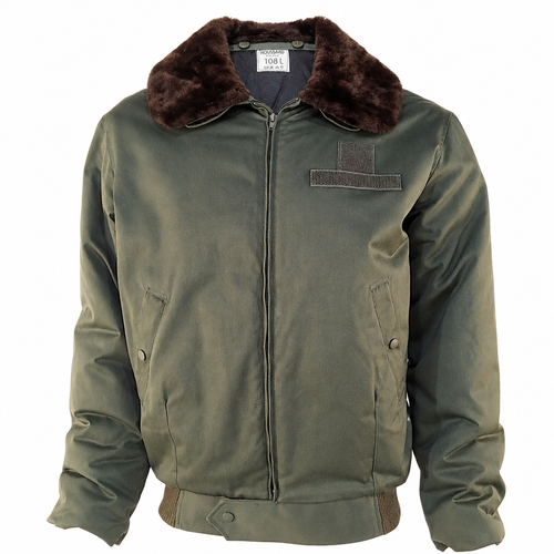 Veste sans cou de mannequin, avec col, tissu intérieur et étiquette réels